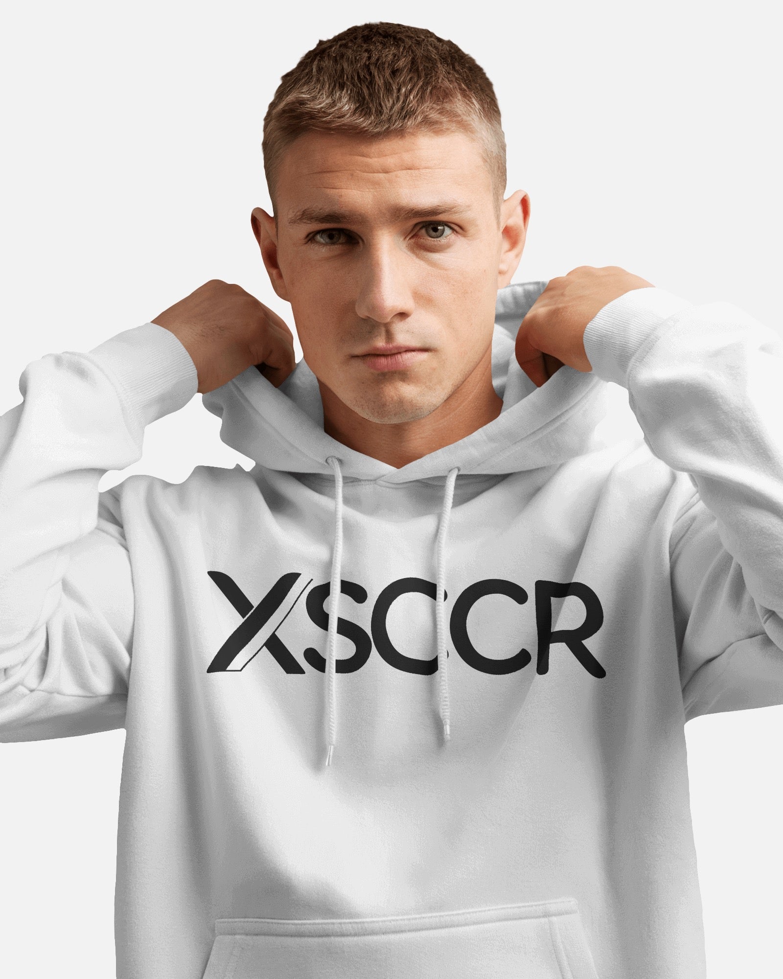 Foundation White: Front Crest Hoodie